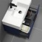 Floating Bathroom Vanity, Modern, Blue, 32